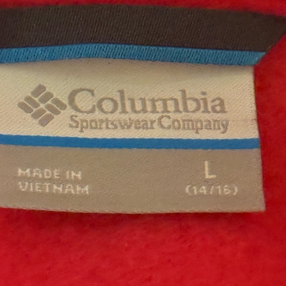 Columbia Vibrant Red Fleece Jacket - Picture 3 of 3